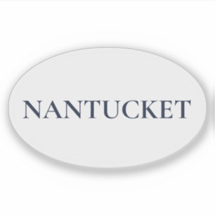 Adesivo Nantucket Oval   Estilo Costeiro Sophisticado