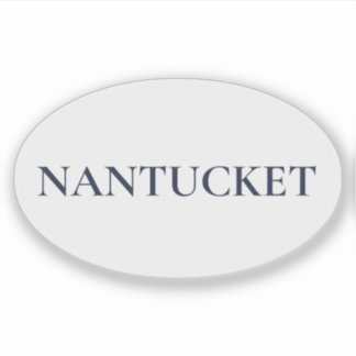 Adesivo Nantucket Oval | Estilo Costeiro Sophisticado