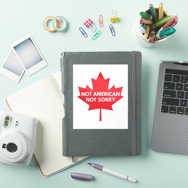 Adesivo Não Americano, Não Desculpe Vinyl Sticker (Capa para iPad)