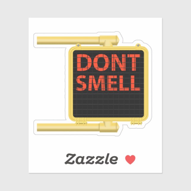 Adesivo Não Cheire Sinal de Passagem Cruzada (Folha)