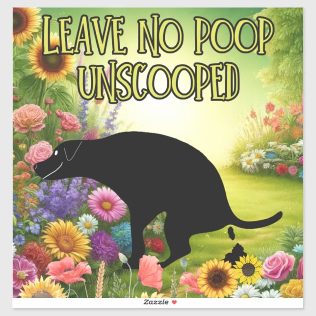 Adesivo Não deixe nenhum vara sem escopo com vinil de cort (Folha)