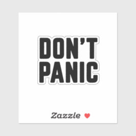 Adesivo Não entre em pânico