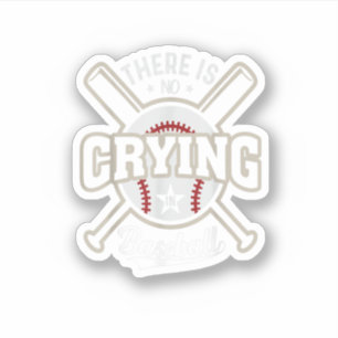 Adesivo Não Há Choro No Beisebol