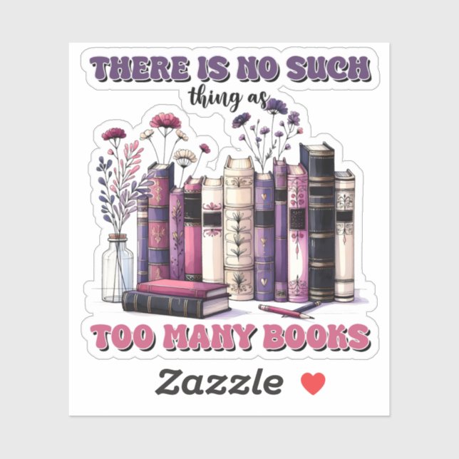 Adesivo Não há livros góticos demais (Folha)