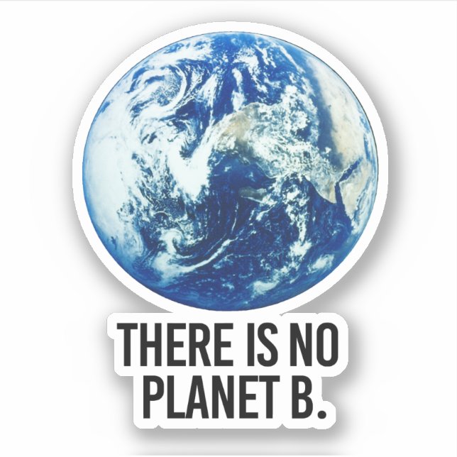 Adesivo Não há planeta B (Frente)