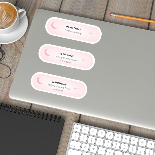 Adesivo Não Incomodar - Conjunto de Sobreposições do Livro (Criador carregado)