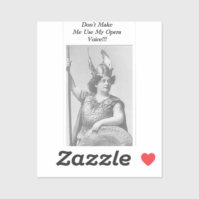 Adesivo Não me faça usar a minha voz da Ópera (Folha)