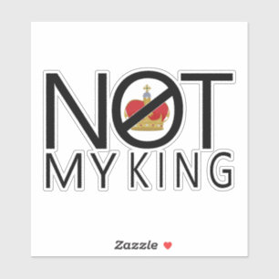 Adesivo Não Meu Rei