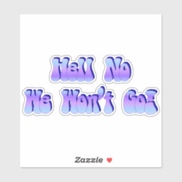 Adesivo Não, não vamos!