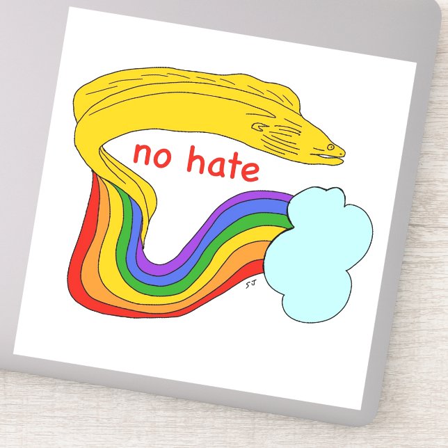 Adesivo Não odeia vareta de enguia (Detalhe)