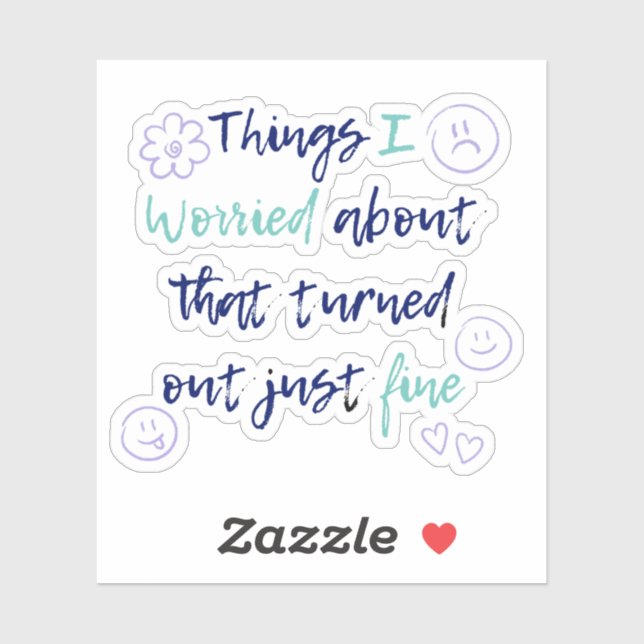 Adesivo Não se preocupe muito - Tudo bem (Folha)