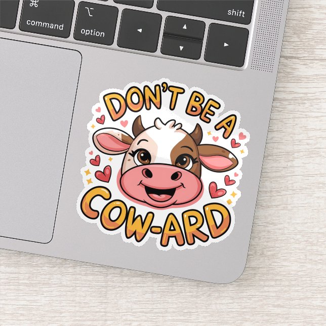 Adesivo Não sejas um Vaca-Aranha Engraçado (Detalhe)