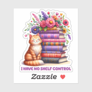 Adesivo Não tenho gatinho de controle de prateleira