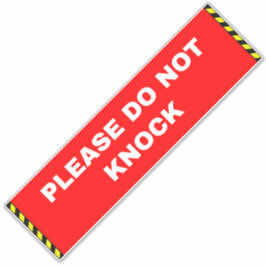 Adesivo Não toco sinal - vermelho