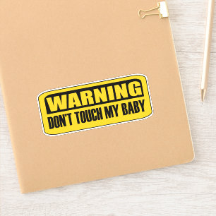 Adesivo não toque no meu bebê