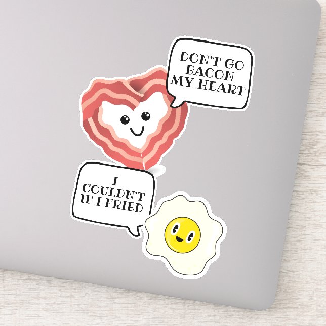 Adesivo Não vá partir meu coração, não posso se eu fritei (Detalhe)