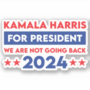 Adesivo Não Vamos Voltar Para Kamala Harris Para O Preside