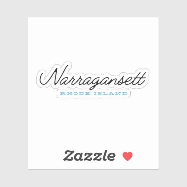 Adesivo Narragansett Rhode Island (Folha)