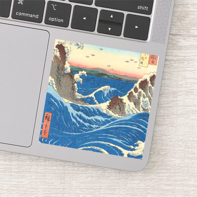 Adesivo Naruto Whirlpools, Província de Awa, 1855 por Hiro (Detalhe)