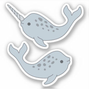 Adesivo Narwhal Vinyl Stickers