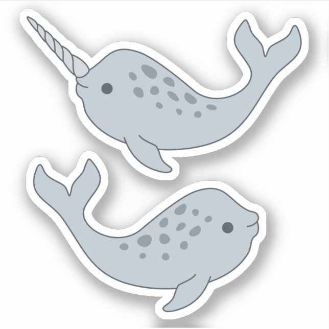 Adesivo Narwhal Vinyl Stickers (Frente)