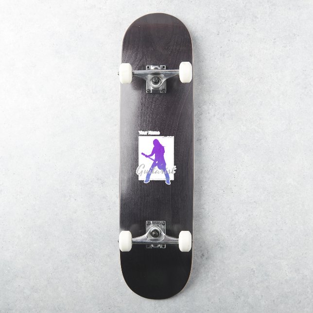 Adesivo Nascer de ser guitarrista para músicos e membros B (Skate)