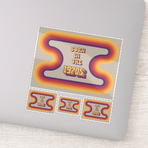 Adesivo Nascer em 1970, Millenials, Gen X, Birth Year