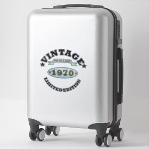 Adesivo Nascer em presente de aniversário de 1970