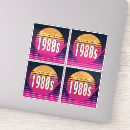 Adesivo Nascer na década de 1980, Milênio, geração X, ano 