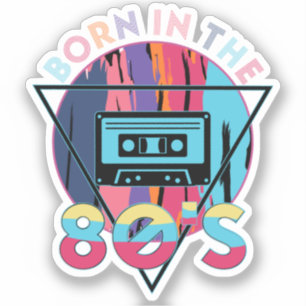 Adesivo Nascer na fita de cassete de vídeo anos 80 Vintage