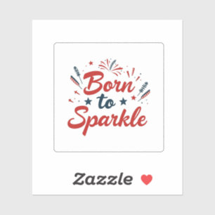 Adesivo Nascer para Sparkle 4 de julho