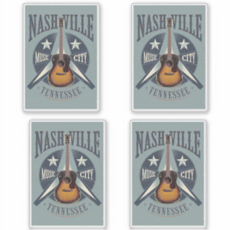 Adesivo Nashville, TN - Music City USA