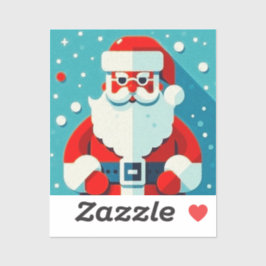 Adesivo Natal animado do Papai Noel