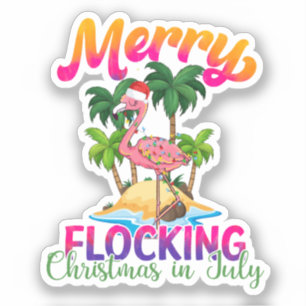 Adesivo Natal de bloqueio de feliz   Natal em julho