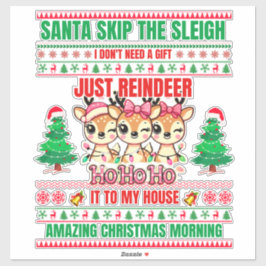 Adesivo Natal Feliz Natal Para Rebeldes-Presentes