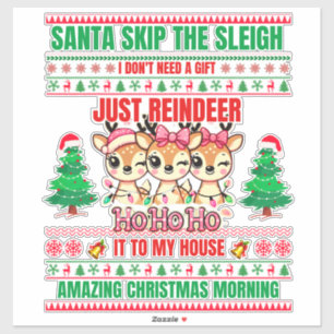 Adesivo Natal Feliz Natal Para Rebeldes-Presentes