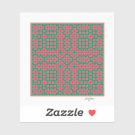 Adesivo Natal Pensado, Hitomezashi inspirou Azulejo