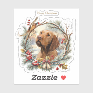 Adesivo Natal Vizsla