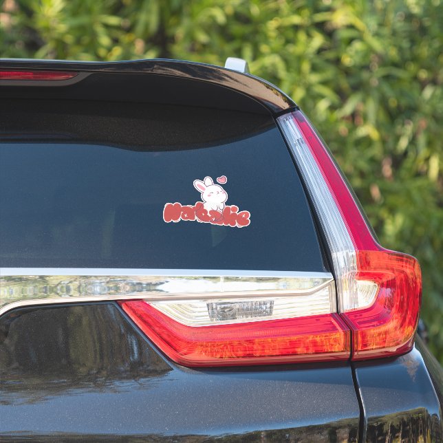 Adesivo Natalie Bunny Sticker (Lado do carro)
