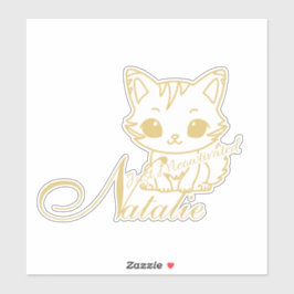 Adesivo Natalie Cat Sticker
