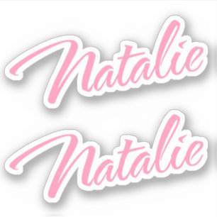 Adesivo Natalie Decorative Name (Nome Decorativo Natalie)