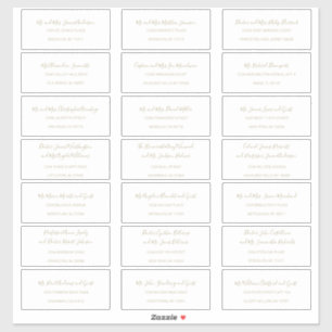 Adesivo Natasha Simple Black White Address Labels