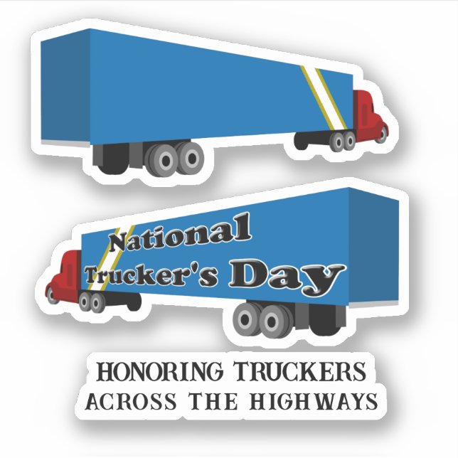 Adesivo National Trucker's Day (Frente)