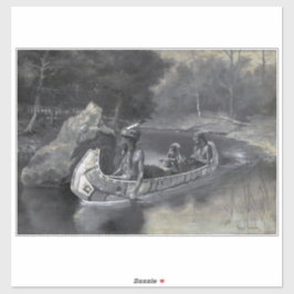 Adesivo Nativo americano: História de Hiawatha Guerreiro &