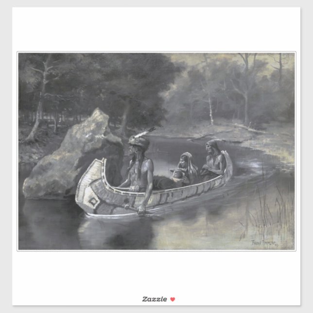 Adesivo Nativo americano: História de Hiawatha Guerreiro & (Folha)