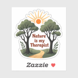 Adesivo Nature is my therapist - Wanderlust Sticker