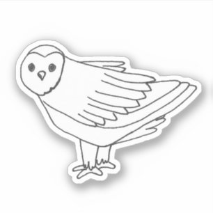 Adesivo Natureza de Vida Selvagem Desenhada à Mão