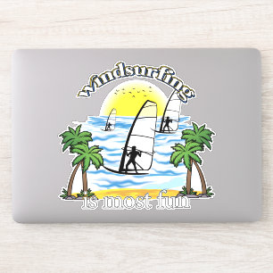 Adesivo Navegar No Windsurfing É Muito Divertido