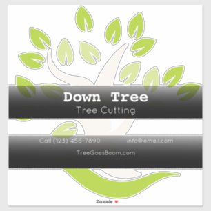 Adesivo Negócios de publicidade a veículos da empresa Tree