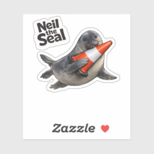 Adesivo "Neil a Foca", meme do estado australiano da Tasmâ
